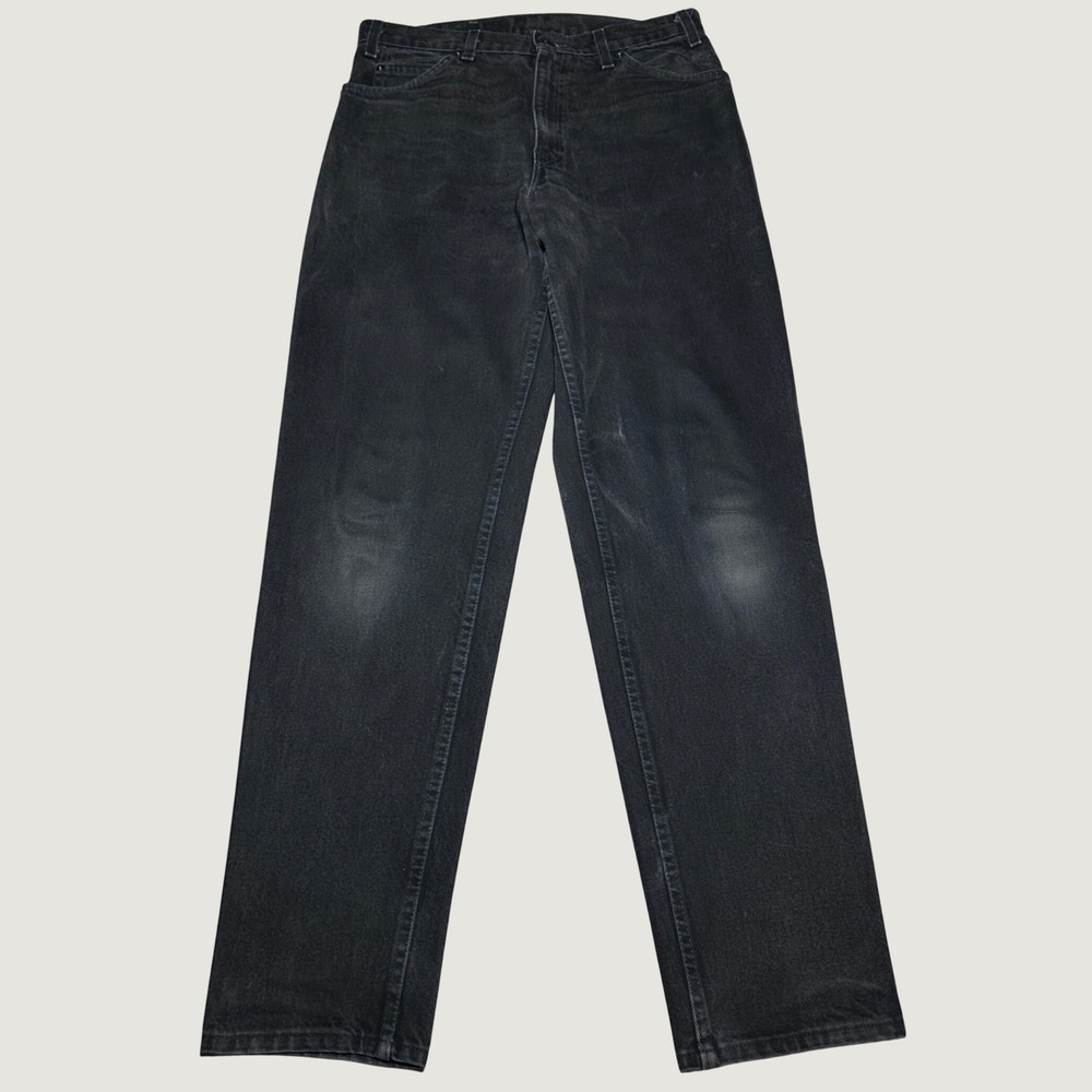 Levi's 550 Relaxed Tapered Jeans Mens 32x34 Vintage USA Made 90s Faded Black Tab